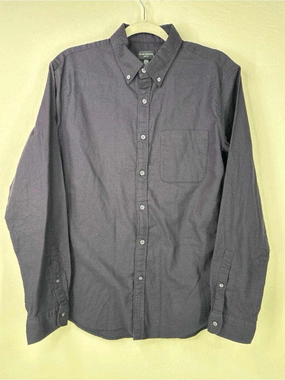 Club Mónaco Classic Button-Down slim fit Long Sleeve Shirt - Dark Purple